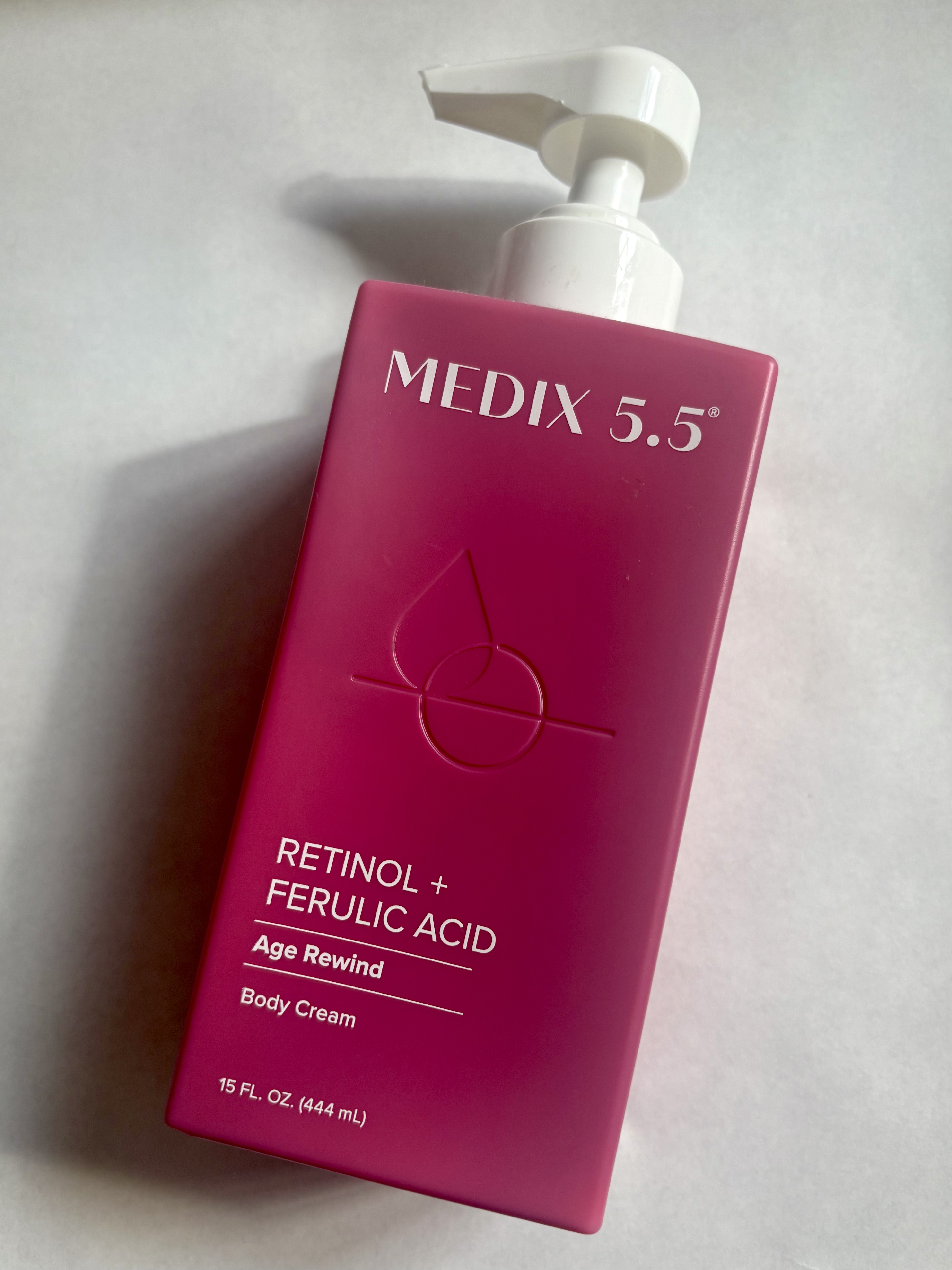 Medix 5.5 Retinol Body Lotion Firming Moisturizer | Crepey Skincare Treatment | Retinol Body Cream | Anti Aging Firming Cream For Women Targets Look Of Crepe Skin, Wrinkles, & Sagging Skin, 15 Fl Oz