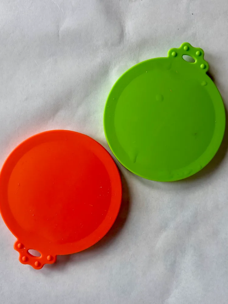 3 Pack Pet Food Can Covers Universal Can Lids Safe/Silicone Dog&Cat Food Can Lid Covers (green+blue+orange)