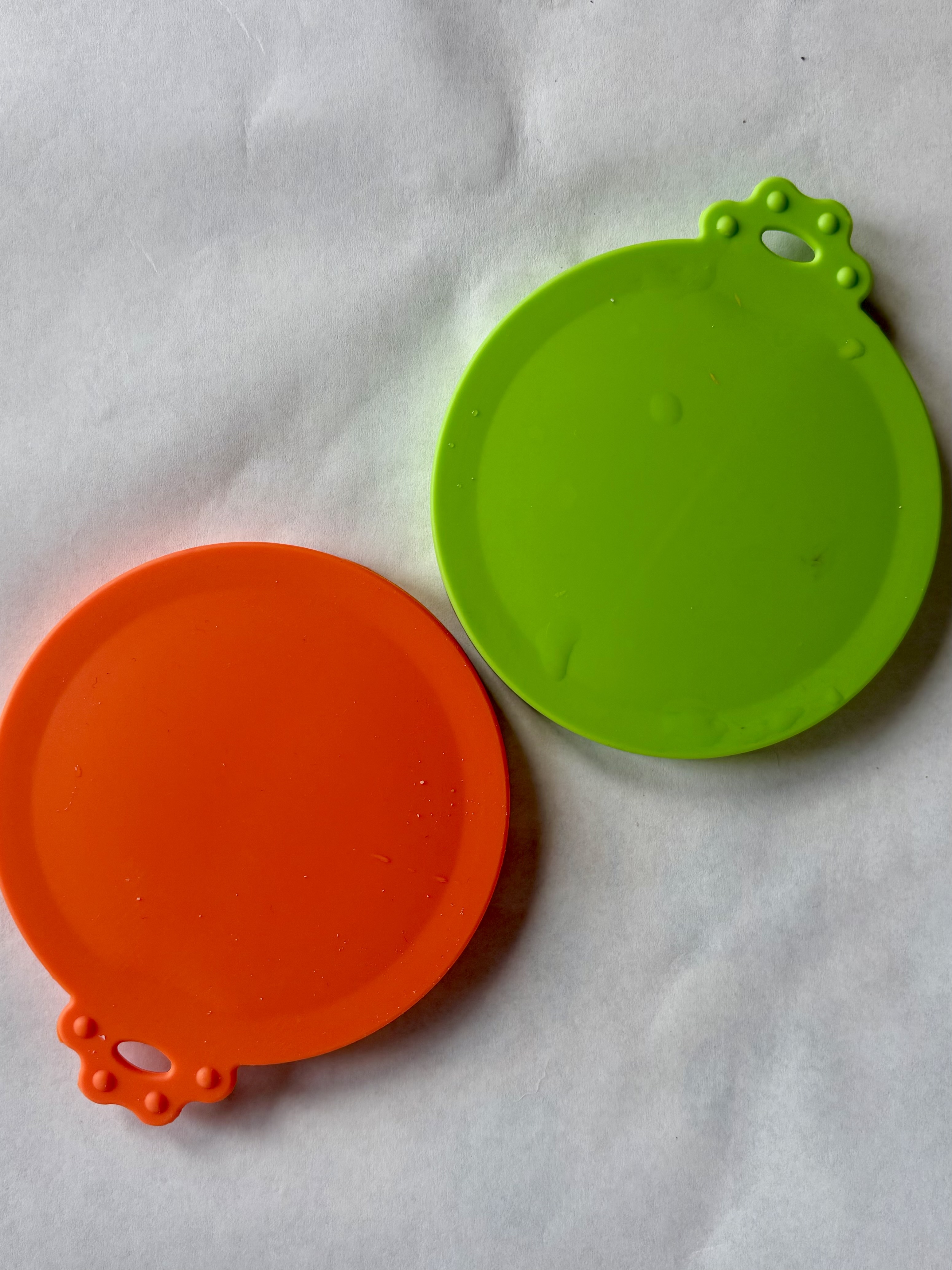 3 Pack Pet Food Can Covers Universal Can Lids Safe/Silicone Dog&Cat Food Can Lid Covers (green+blue+orange)