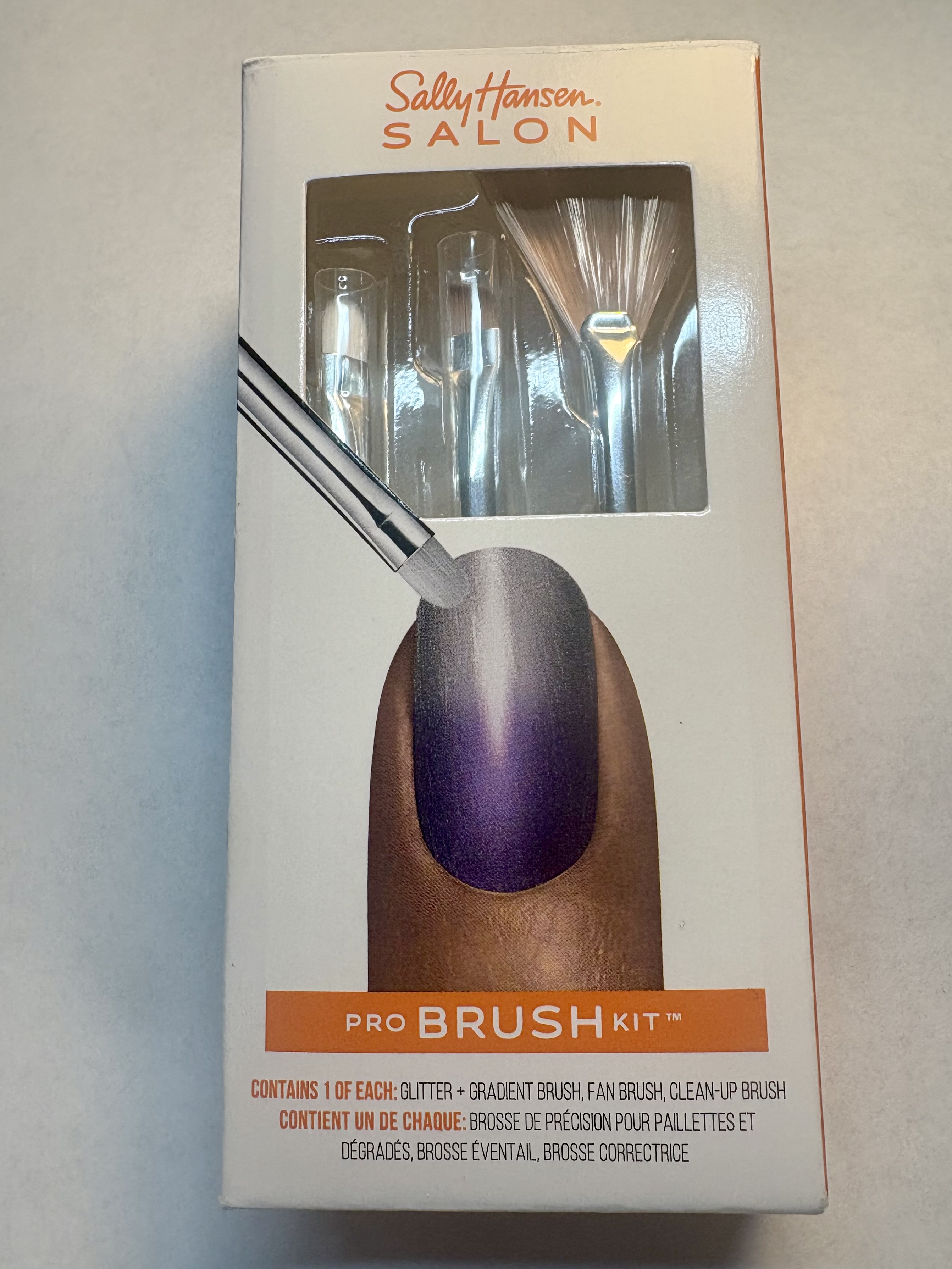 Sally Hansen Nail Salon Pro Brush Kit, 1 Pack, Nail Art Brush Kit, Nail Tools