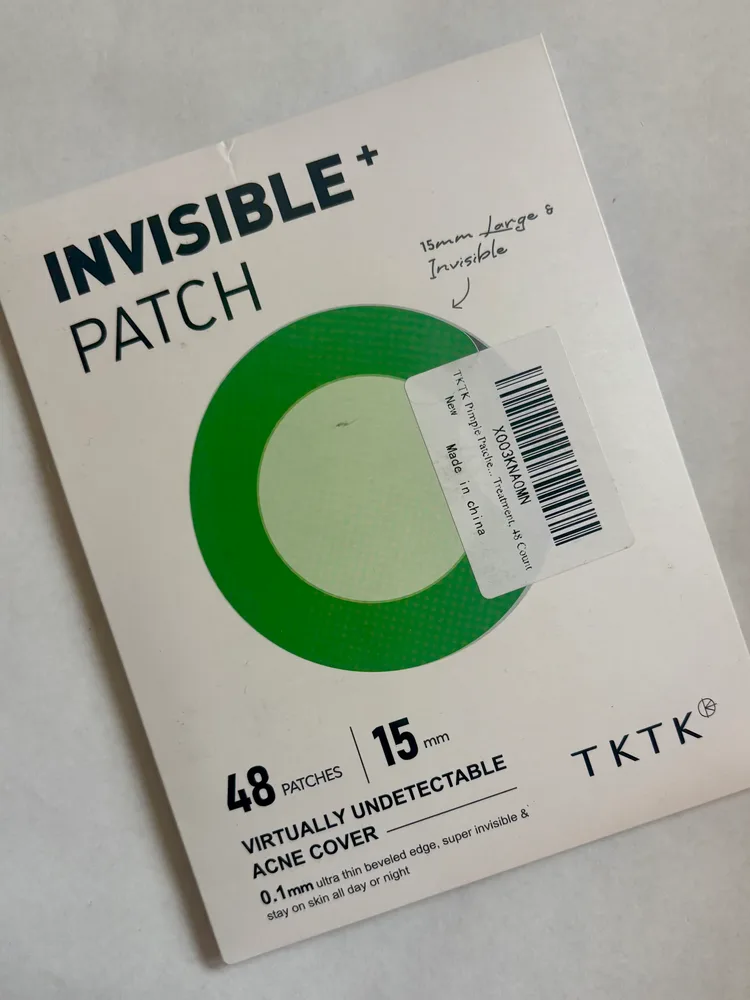 TKTK Pimple Patches, 12 mm Invisible Acne Patches for Face with Salicylic Acid, 0.01cm Extra Thin Outer Edge, Hydrocolloid Zit Patch for Pustule, Whitehead, Cystic Acne Spot, 48 Count