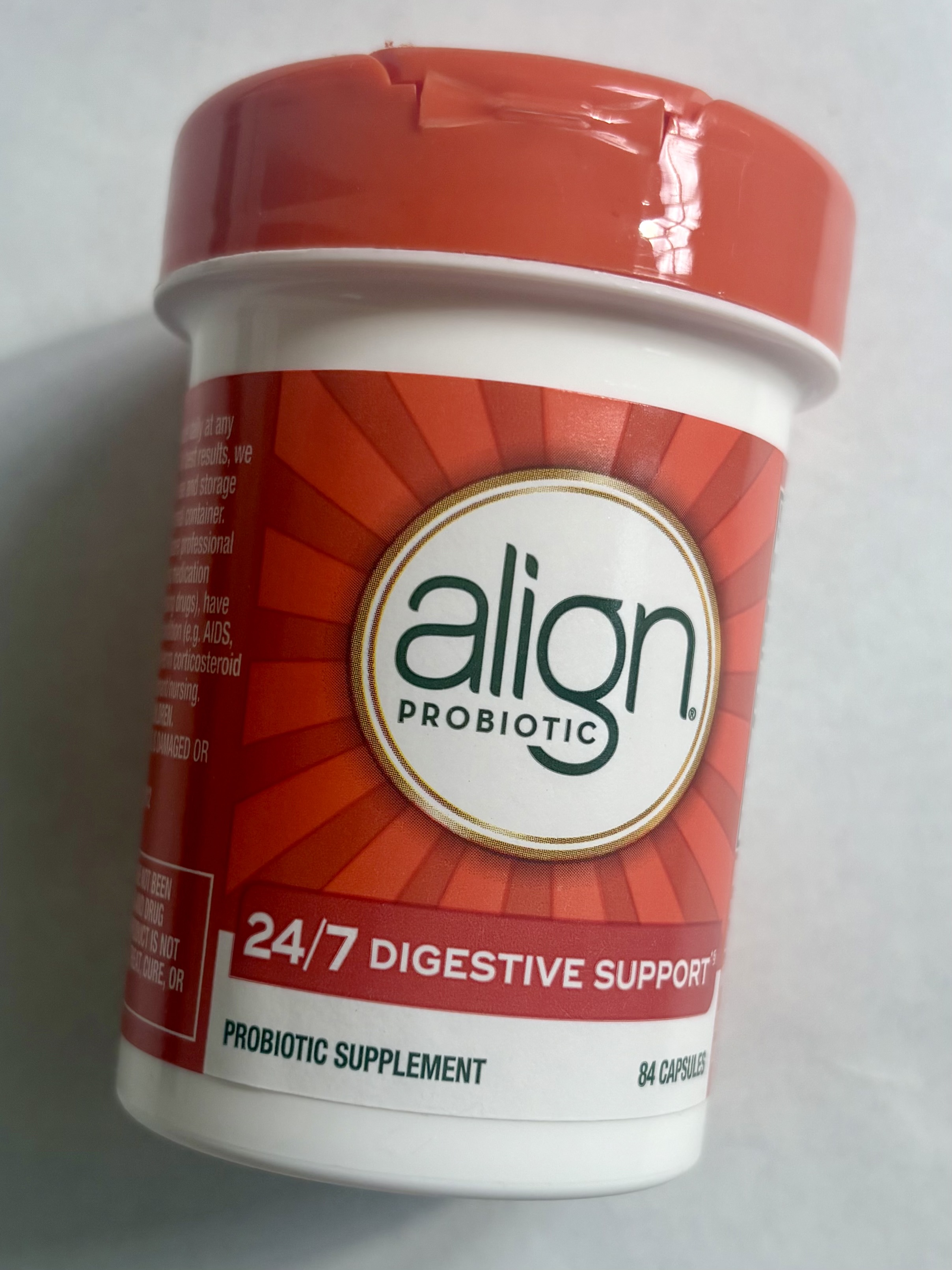 Aligns_Probiotic Daily Supplement (84 Count.) for Digestive Balance - Supports Gut Health, Occasional Gas, Bloating & Abdominal Comfort - Gluten Free, Vegetarian Capsules